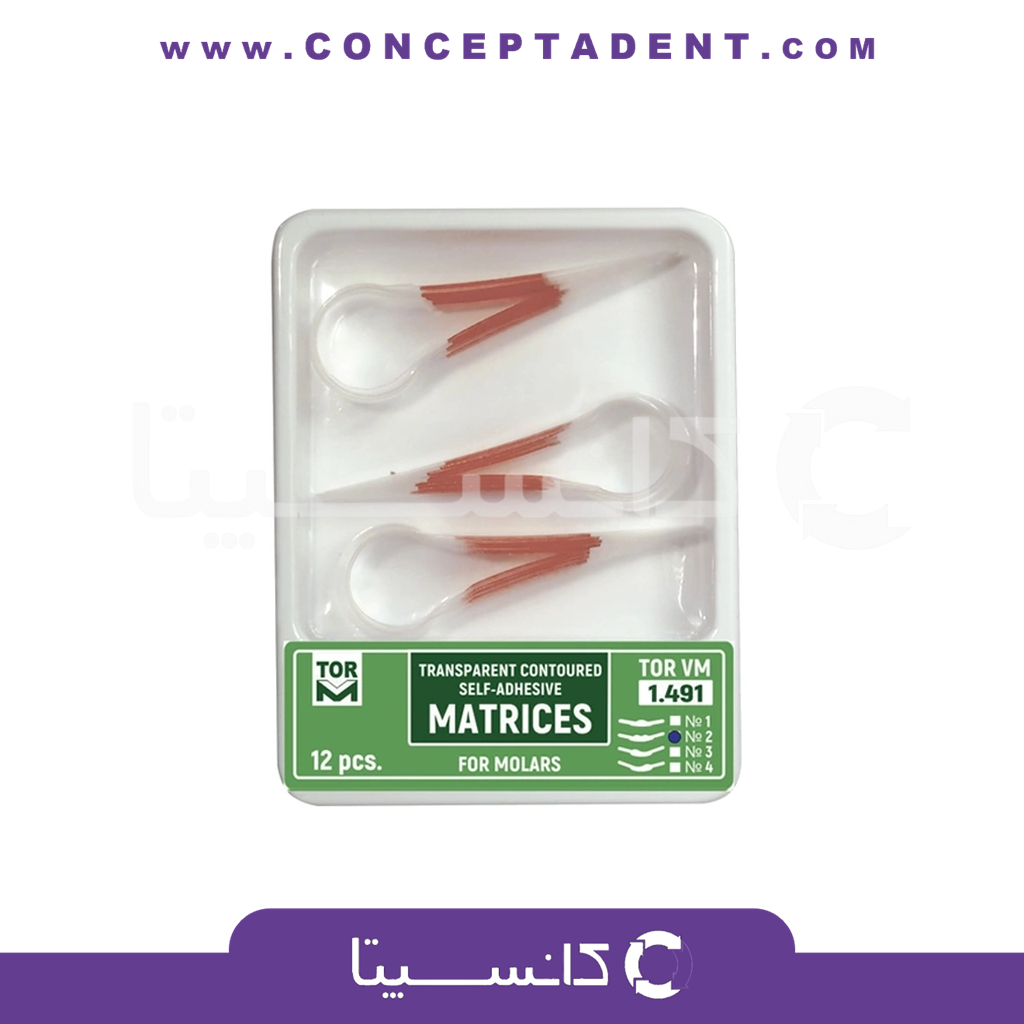 نوار ماتریس شفاف خود چسب مولر – Transparent Contoured Self Adhesive