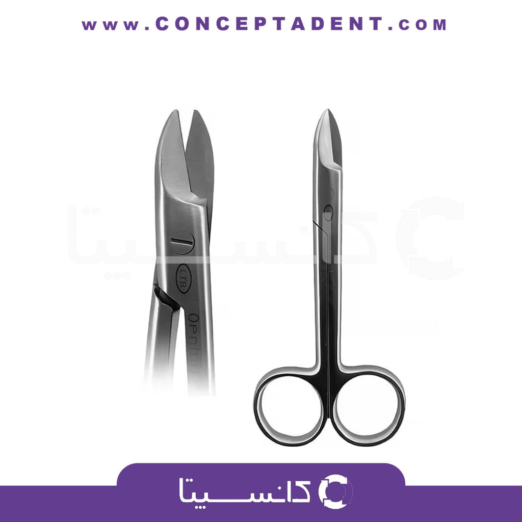 قیچی کرون بر سر کج Crown Scissors Curved دنتال دیوایس – Dental Devices Curved Crown Scissors