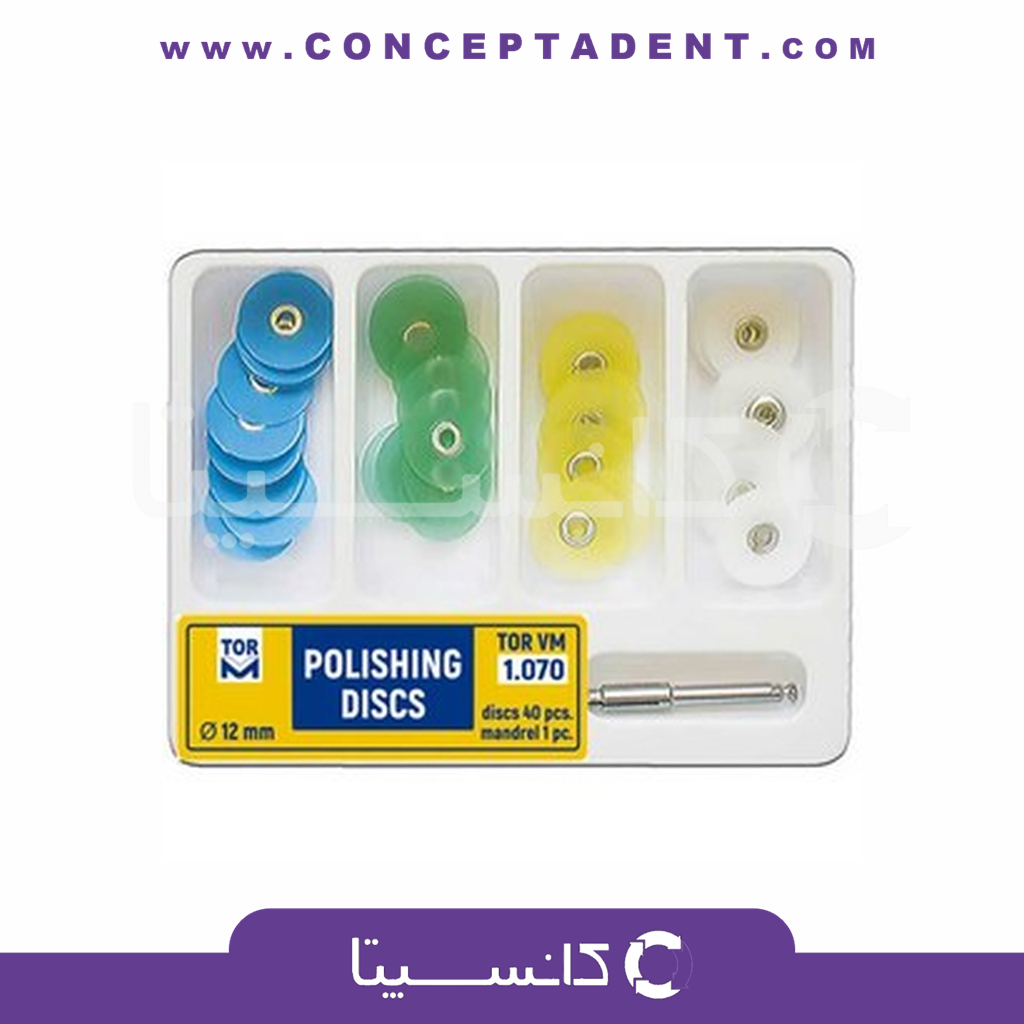 دیسک پرداخت مرکز دار 40عددی برند TorVM – TorVM 40-Piece Centered Polishing Discs