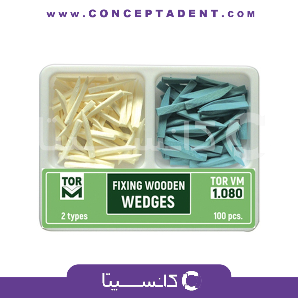 وج چوبی اناتومیک دو رنگ 1.080 برند TorVM – Anatomical Two-Color Wooden Wedge 1.080 TorVM