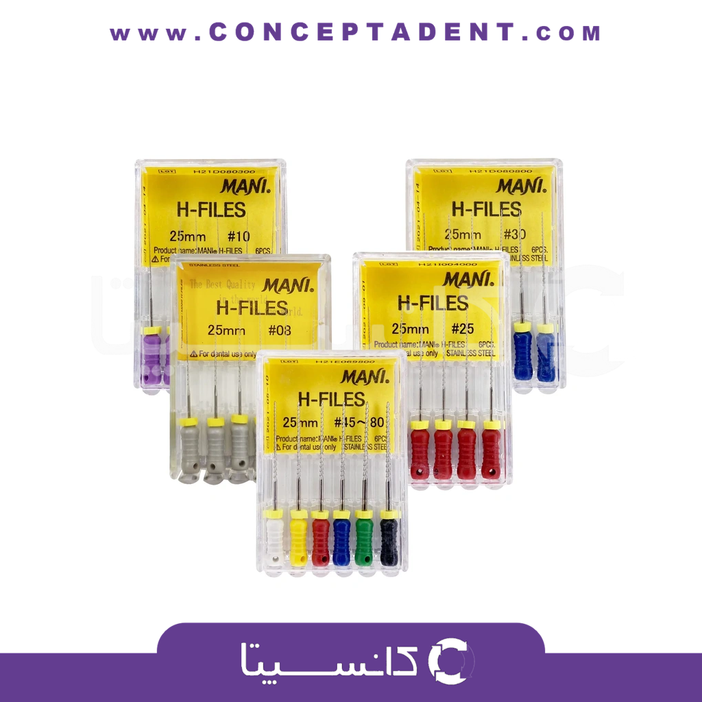 فایل دستی H طول 25 – Mani