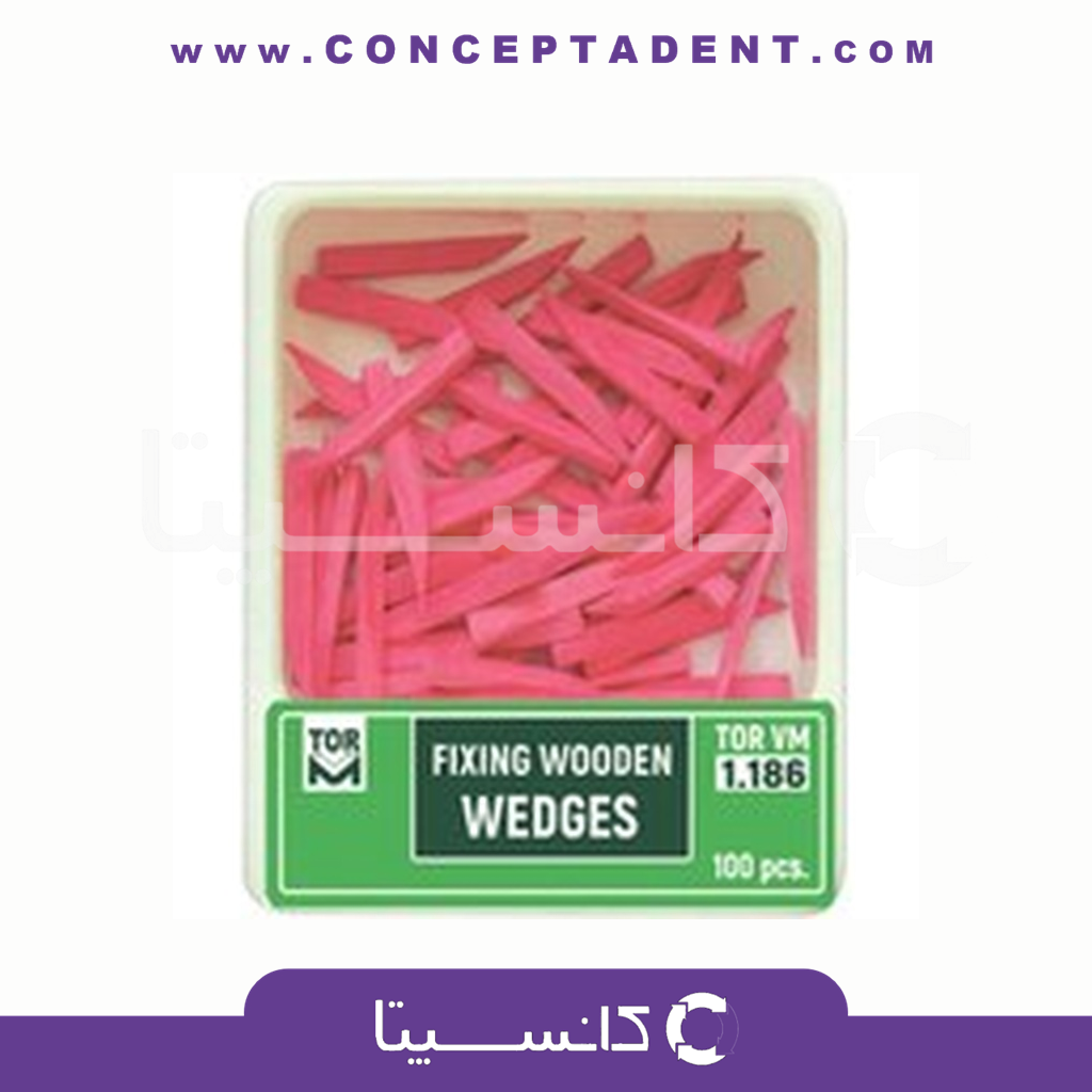 وج اناتومیک تک رنگ 100 عددی TorVM – Anatomical Wedge Single Color 100 pcs TorVM