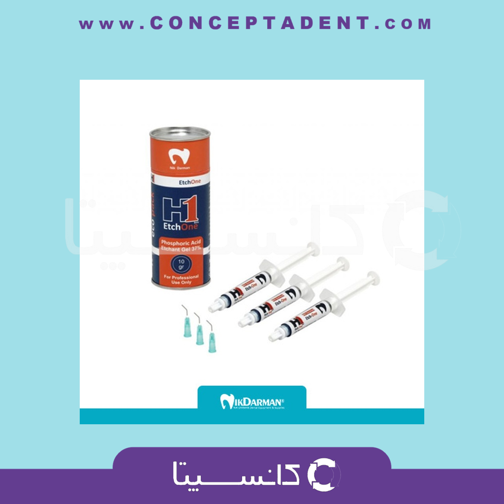 اسیداچ نیک درمان سه سرنگ H1 Etchant Gel Nik Darman – Nik Darman H1 Etchant Gel 3 Syringe