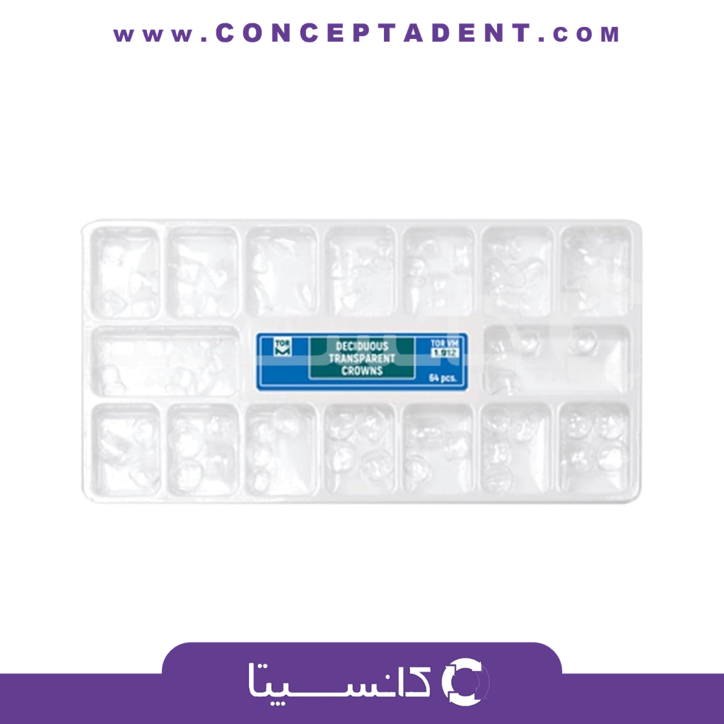 کیت روکش سلولوئیدی اطفال – Deciduous Transparent Crowns
