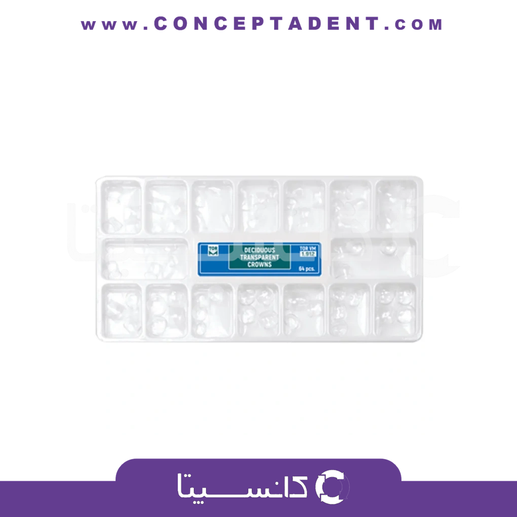کیت روکش سلولوئیدی اطفال – Deciduous Transparent Crowns