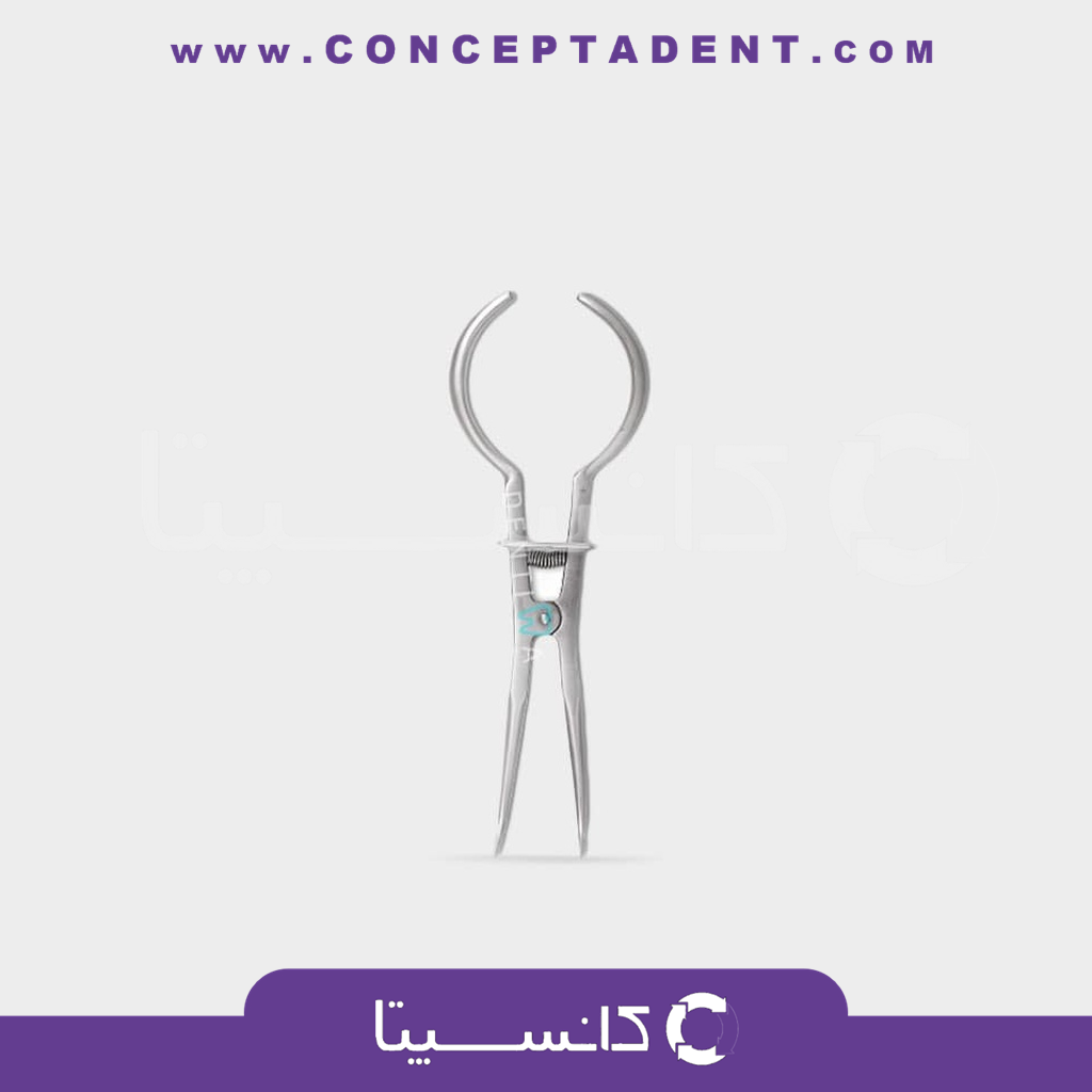 فورسپس کلمپ یک خم – Fattahteb 1751