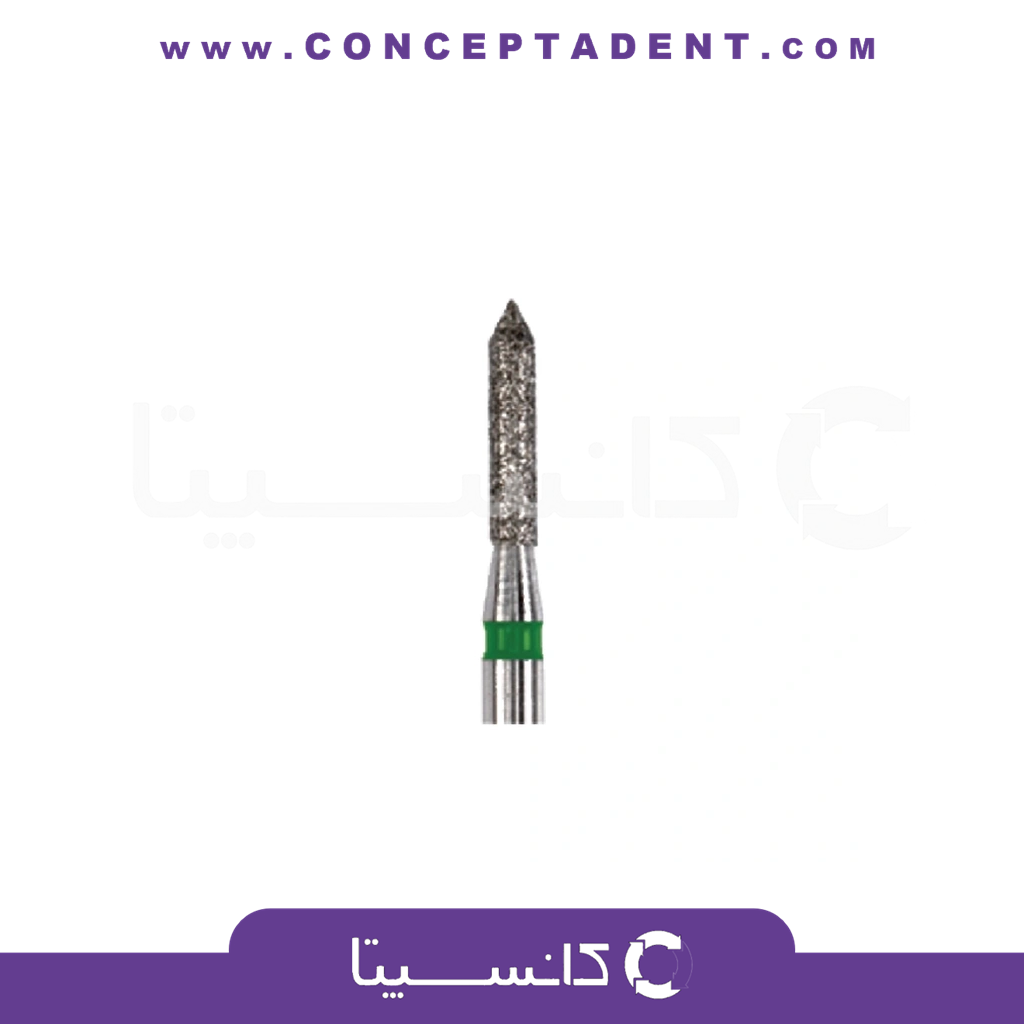 فرز الماسی مدل استوانه‌ای با نوک مورب توربین – Chamfer Dental Diamond Bur 884