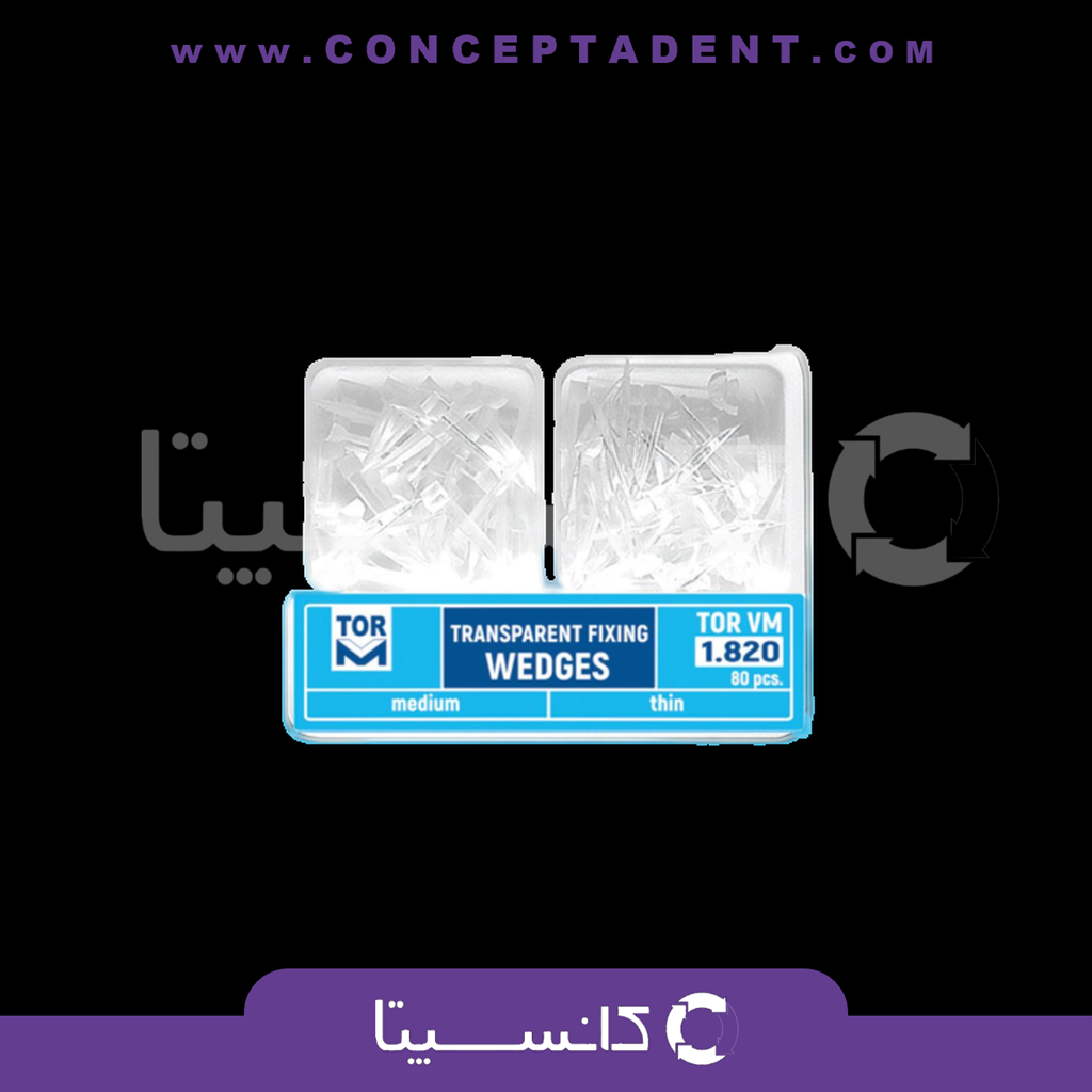 وج پلاستیکی 80 عددی 1.840 برند TorVM – 80-Piece Plastic Wedge 1.840 by TorVM