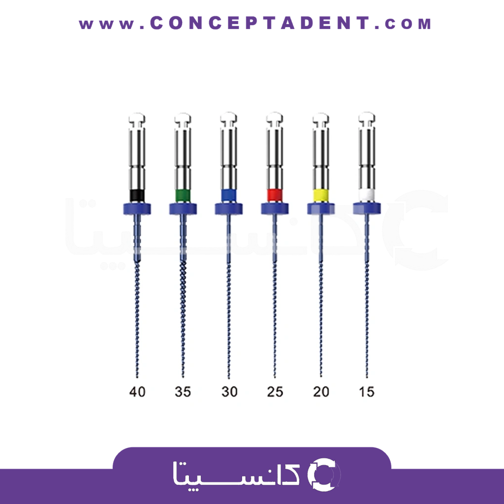 فایل روتاری بلو مدل KUV تیپر 6% – 6% KUV Blue Rotary File
