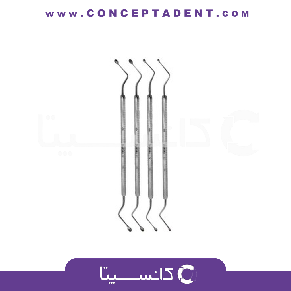 کورت قاشقی شماره 2 – Spoon Surgical Curette Fig.2