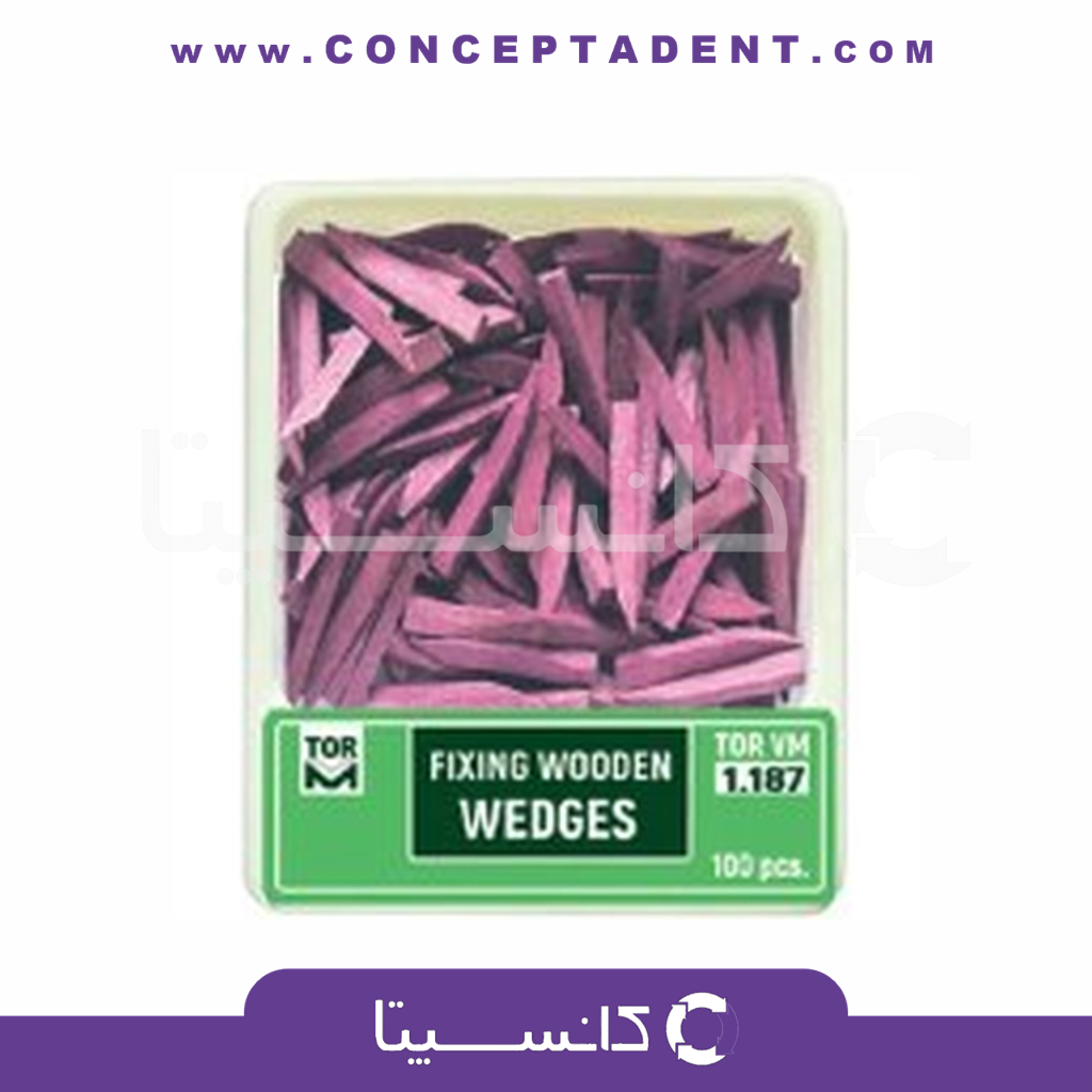 وج چوبی بنفش 1.187 برند TORVM – TORVM Purple Wooden Wedge 1.187