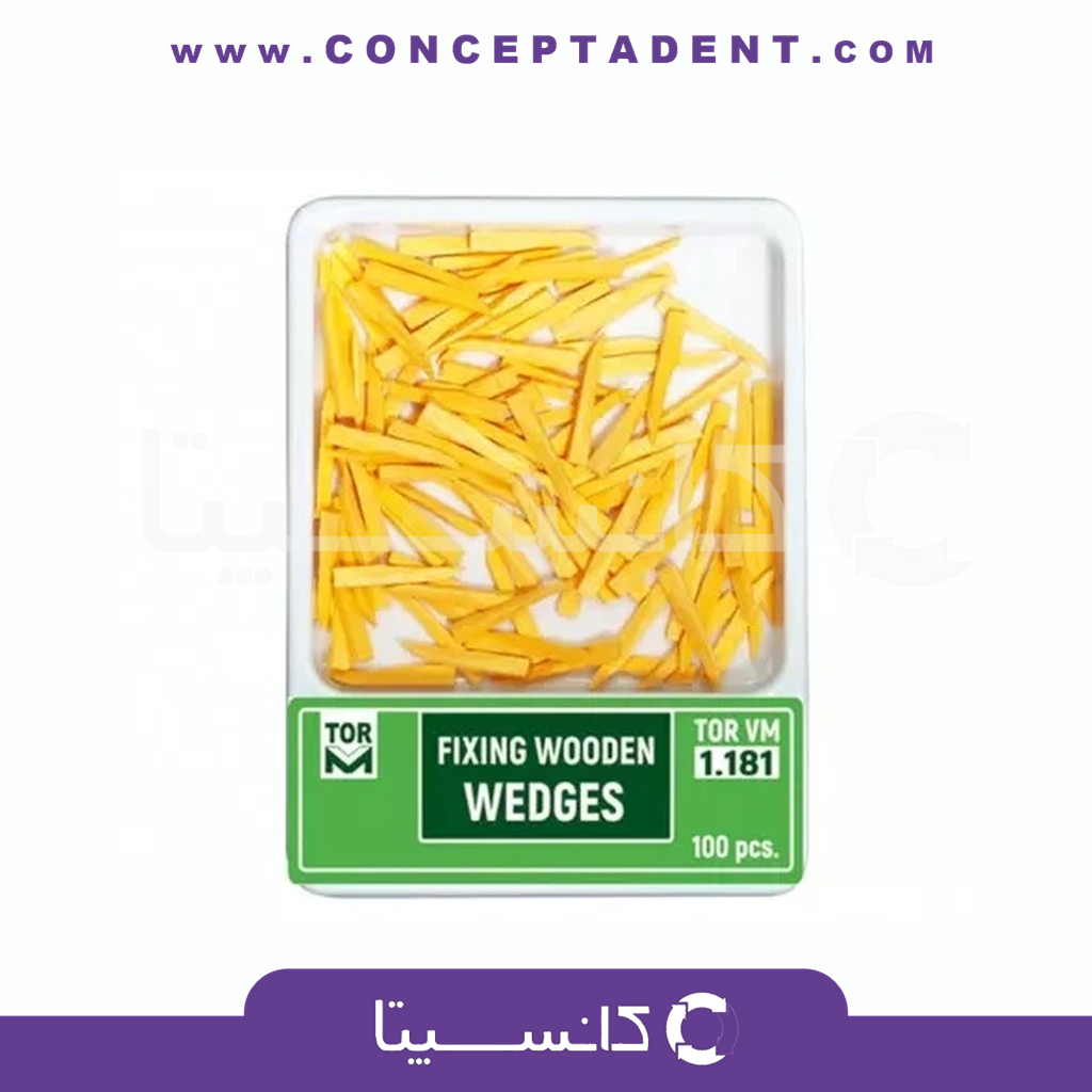 وج آناتومیک تک رنگ 100 عددی – Wooden Wedges