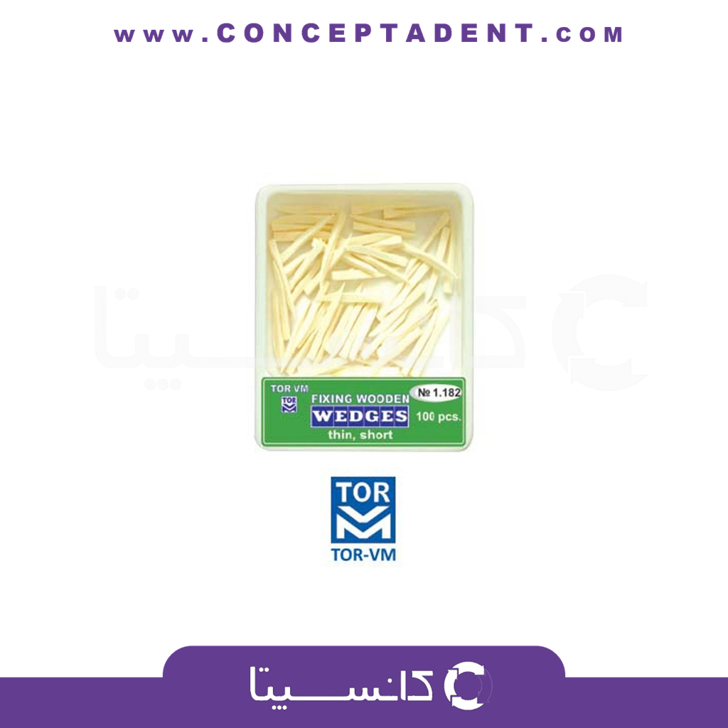 وج آناتومیک تک رنگ 100 عددی – Wooden Wedges