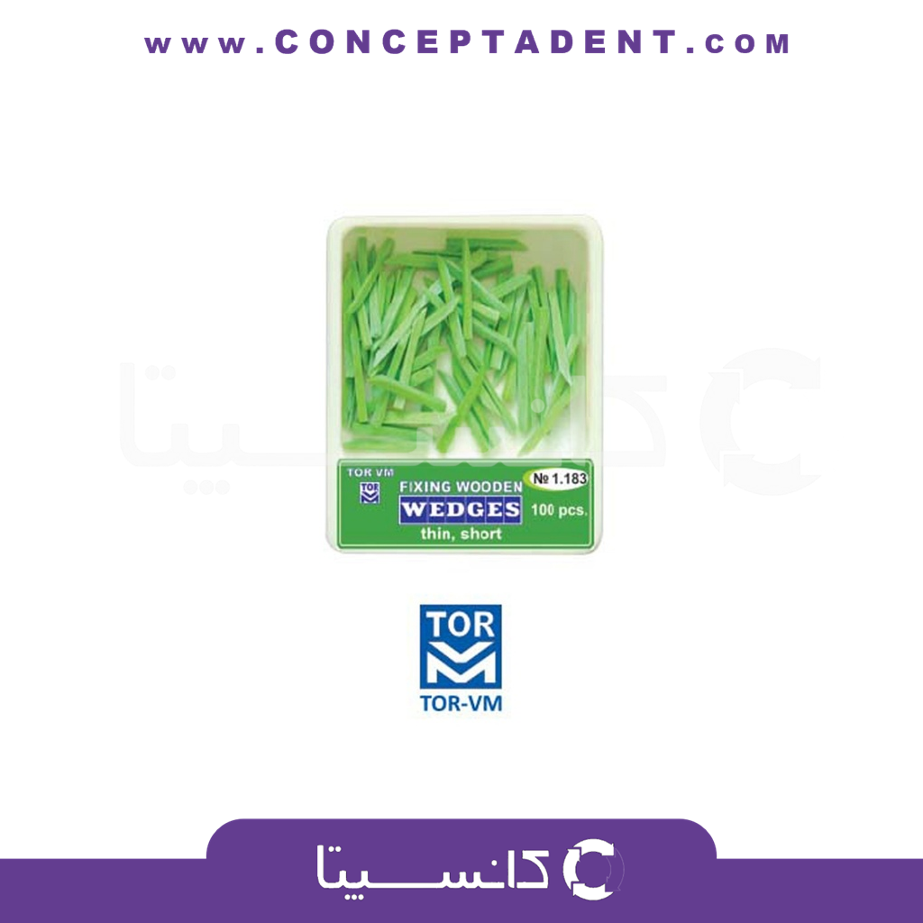 وج آناتومیک تک رنگ 100 عددی – Wooden Wedges