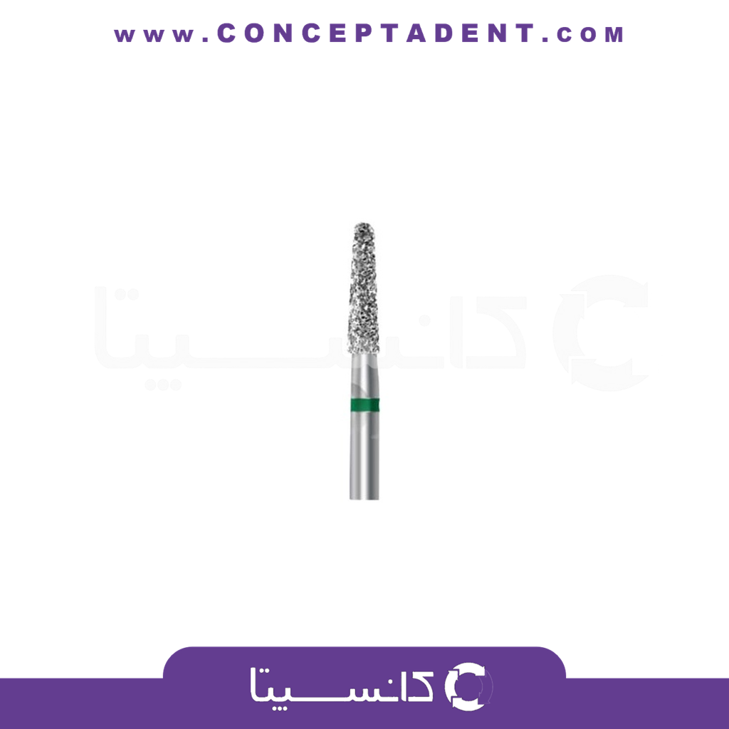 فرز الماسی مدل مخروطی ته گرد توربین 5 عددی – Dental Diamond Burs Round End Tapers 849 168G