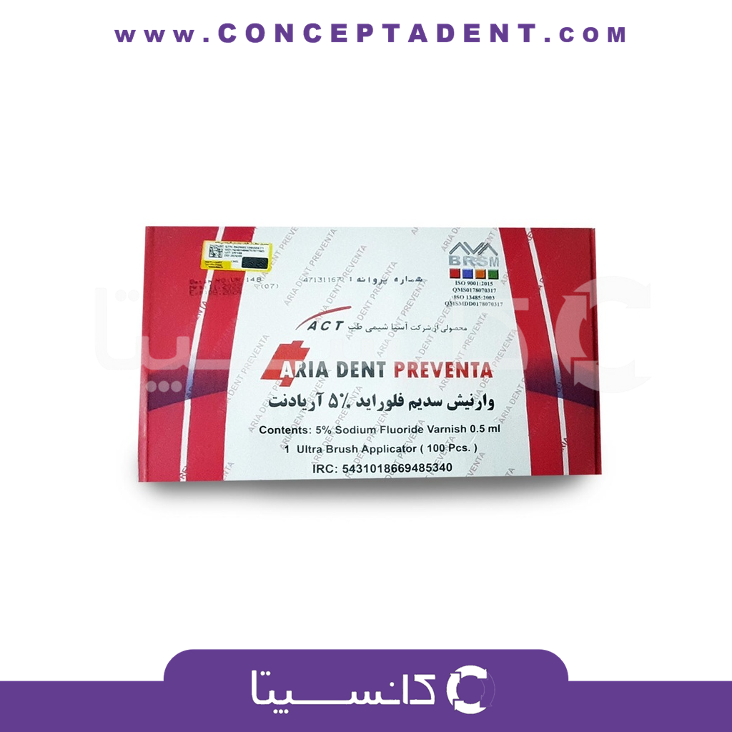 وارنیش فلوراید آریادنت – aria dent Preventa