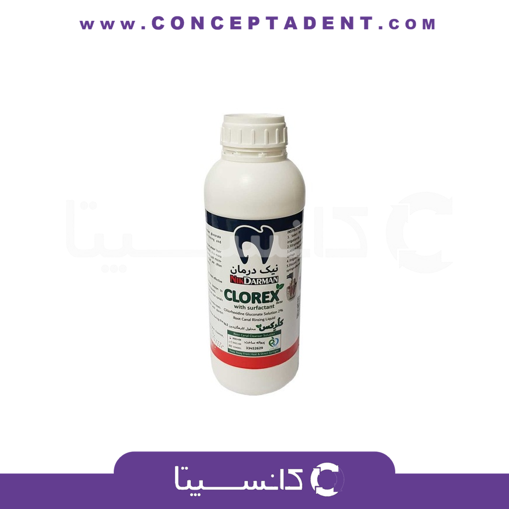 محلول کلرهگزیدین یک لیتری – Clorex Mega Clorhexidine Solution %2