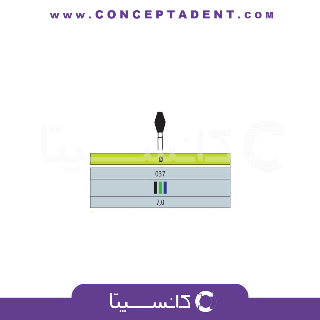 فرز الماسی مدل بشکه ای توربین 2 عددی – Dental Diamond Burs 811L