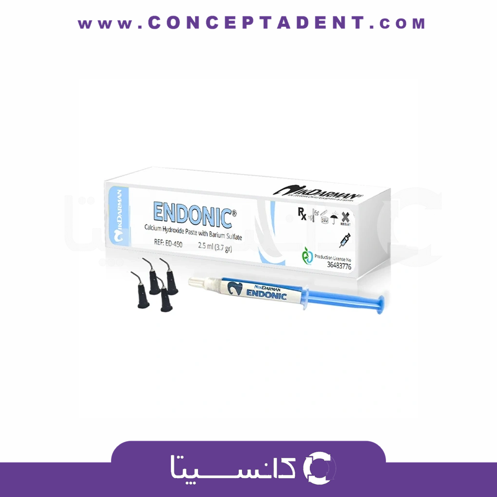 کلسیم هیدروکساید سرنگی 2.5 میل – Endonic Calcium Hydroxide Paste