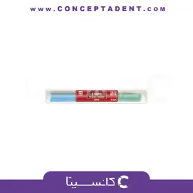 نوارپرداخت کامپوزیت استریپ بین دندانی 25 عددی دو رنگ 1.051 برند TorVM – TorVM 25-Piece Two-Color Interdental Composite Strip