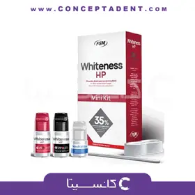 کیت بلیچینگ شیمیایی مطبی سه بیماره اف جی ام – WHITENESS FGM HP 35%