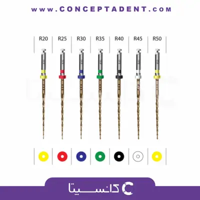 فایل روتاری رسیپروکال طلایی 25mm – Expert Gold Reciprocal Rotary File