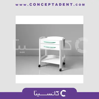 ترولی 2 طبقه کشودار کوچک مدل TR 416 برند navidekbatan – Small 2-Tier Drawer Trolley Model TR 416