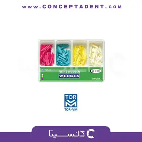 وج آناتومیک 4 رنگ 200 عددی – Wooden Wedges 1.083