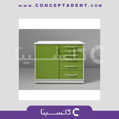 کابینت دندانپزشکی یک متری فلزی مدل CA 102 F برند navidekbatan – Navidekbatan CA 102 F One Meter Metal Dental Cabinet
