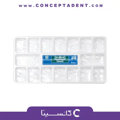 کیت روکش سلولوئیدی اطفال – Deciduous Transparent Crowns