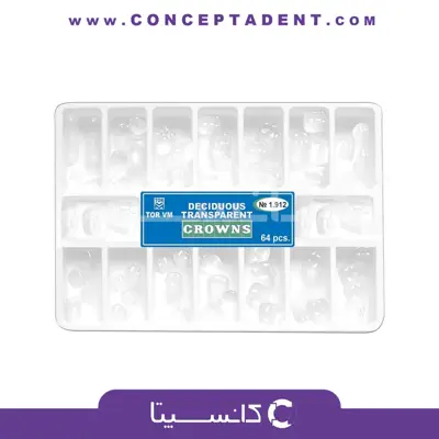 کیت روکش سلولوئیدی اطفال – Deciduous Transparent Crowns