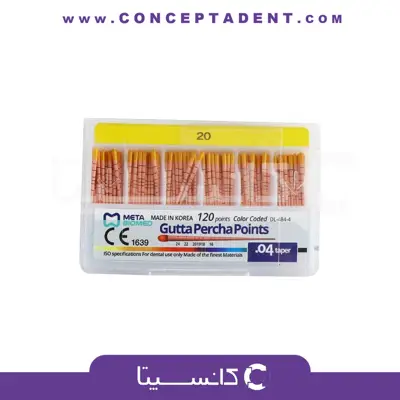 گوتا پرکا متا 4 درصد – Gutta Percha Points .04 Meta
