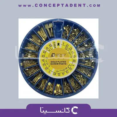 پین برنجی آسورت دنکو – Gold Plated Screw Post Denco