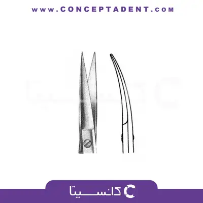 قیچی اریس سر کج 11.5cm – Iris Scissors