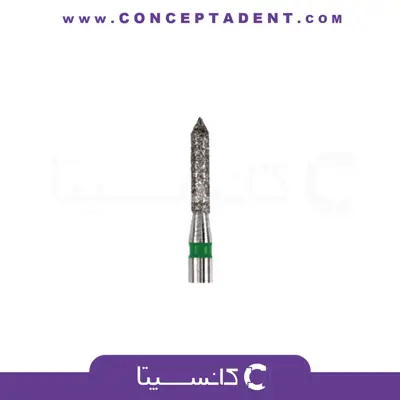 فرز الماسی مدل استوانه‌ای با نوک مورب توربین – Chamfer Dental Diamond Bur 884