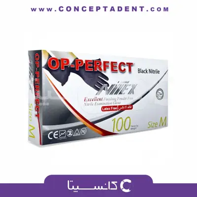 دستکش نیتریل مشکی اپی‌پرفکت – OP-Perfect Black Nitrile