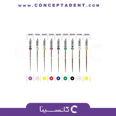 فایل روتاری طلایی تیپر ثابت 4% طول 25mm – Smart Gold Rotary File