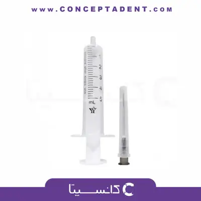 سرنگ لوئراسلیپ دو تکه با سرسوزن تیز – Yazd Syringe