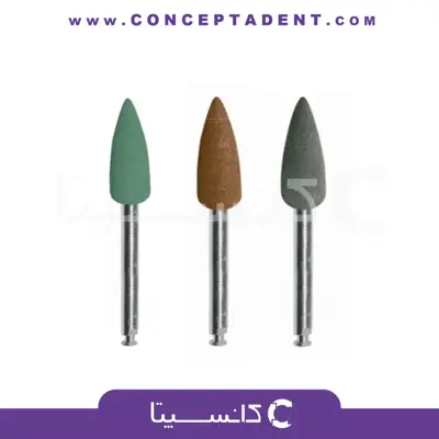 مولت آمالگام و طلا شکل شعله شمعی بزرگ 5 عددی – Amalgam And Gold Polisher