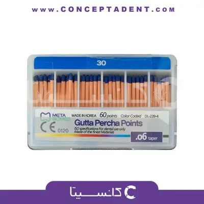 گوتا پرکا متا 6 درصد – Gutta Percha Points .06 Meta