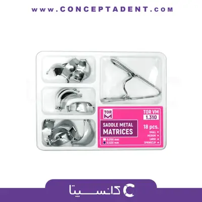 کیت سدل ماتریکس زین اسبی یونیورسال – Saddle Metal Sectional Matrices