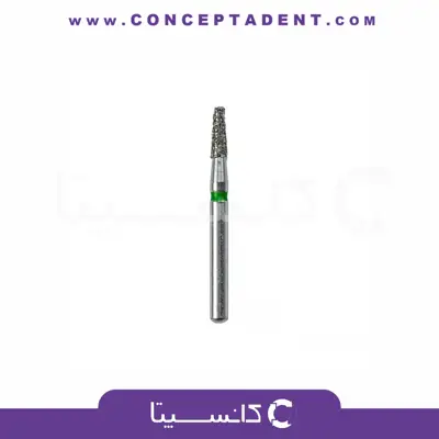 فرز الماسی مدل مخروطی ته صاف توربین 5 عددی – Dental Diamond Burs Flat End Taper 846 158G