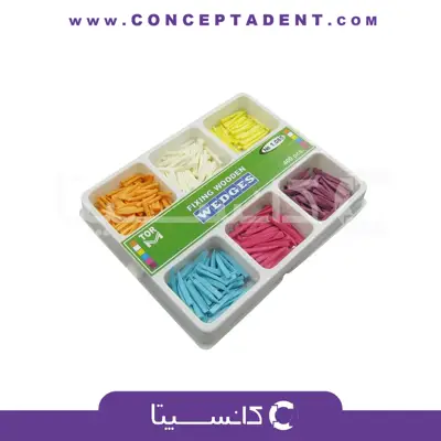 وج آناتومیک 6 رنگ 400 عددی – Wooden Wedges 1.085