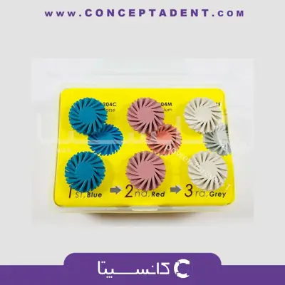 دیسک پالیش خورشیدی زدتی‌دنتال – Spiral Wheel Polishers