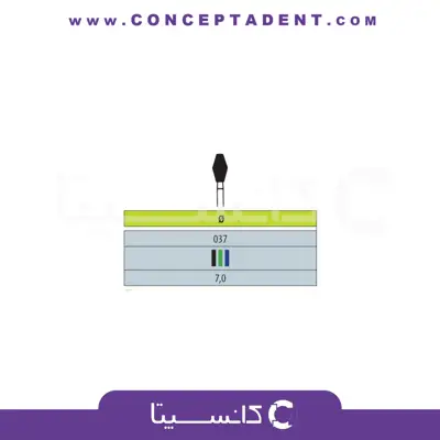 فرز الماسی مدل بشکه ای توربین 2 عددی – Dental Diamond Burs 811L