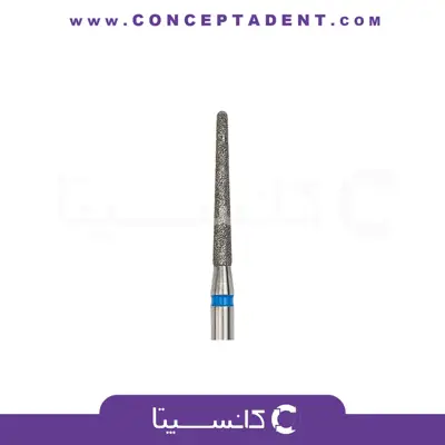 فرز الماسی مدل مخروطی ته صاف توربین فرم 184 – Dental Diamond Burs Flat end taper 848