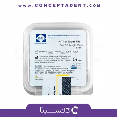 فایل روتاری طرح پروتیپر IMD – NiTi M-Taper