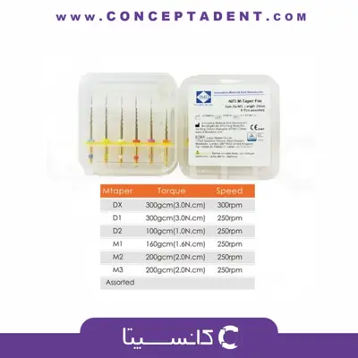فایل روتاری طرح پروتیپر IMD – NiTi M-Taper